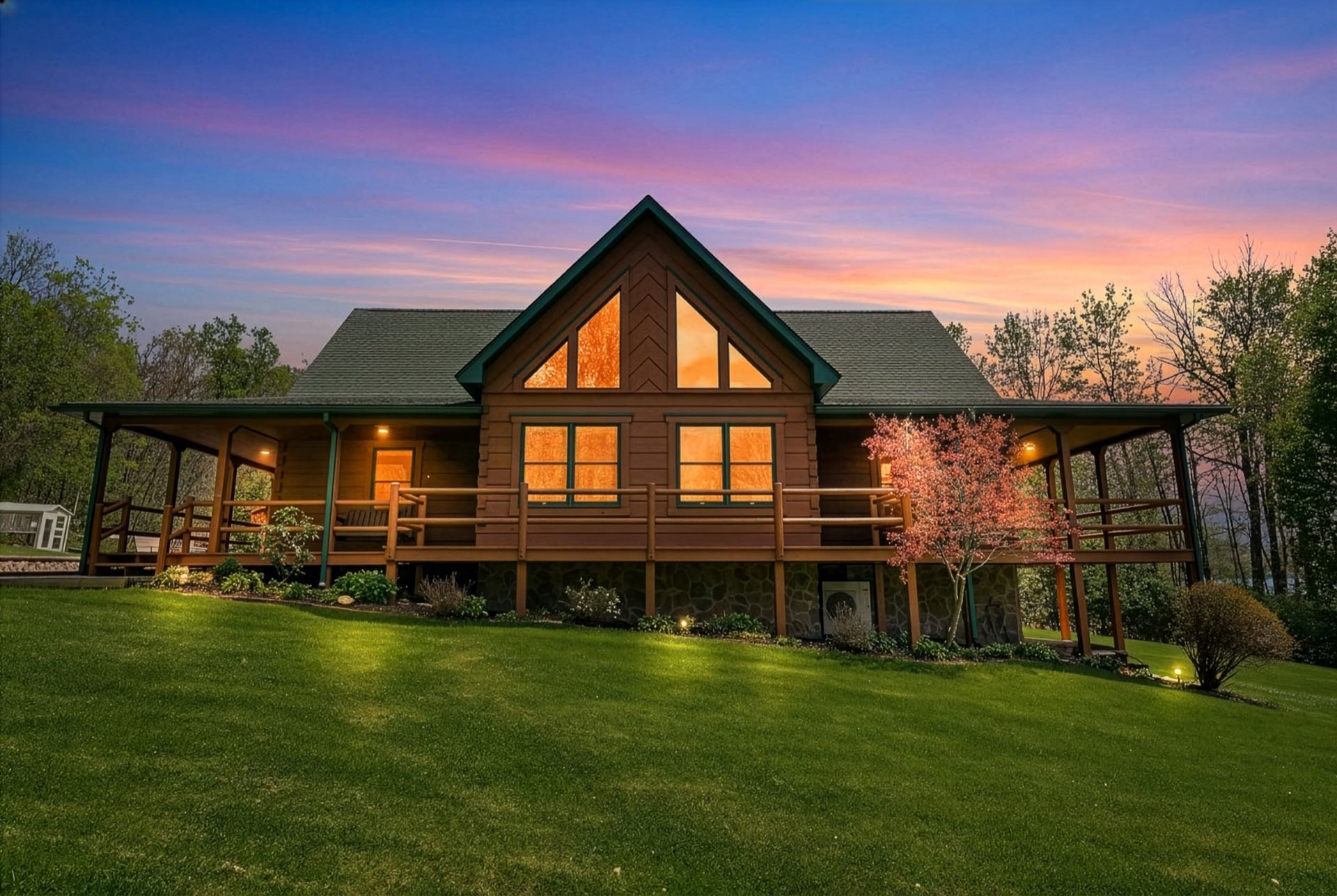 12 Miller Road chalet-style home on private acreage in Albright, WV